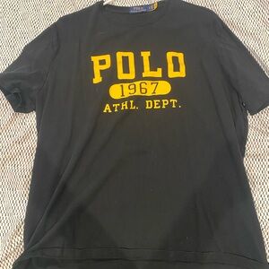 Polo by Ralph Lauren Black Tee with Yellow Print